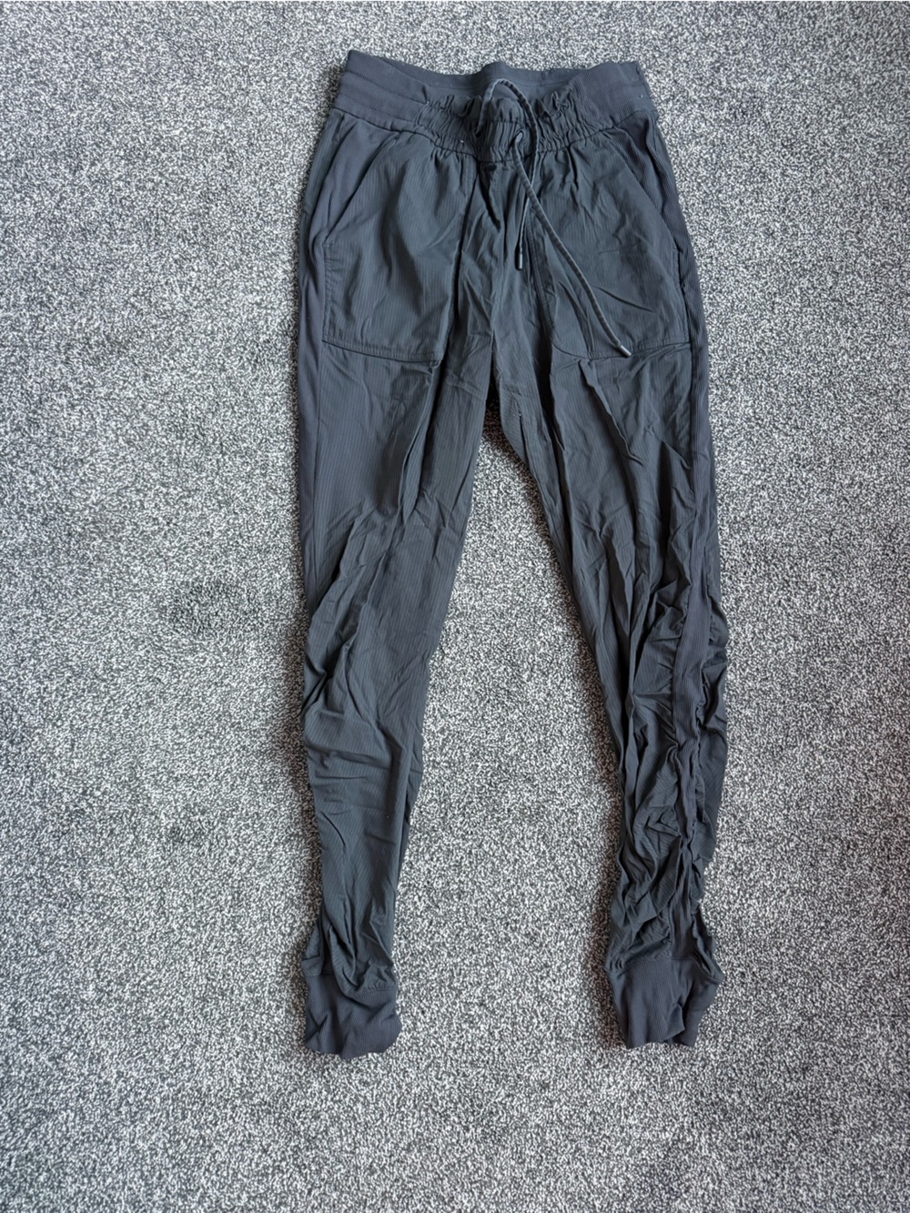 Lululemon Dark Grey Side Scrunch Joggers